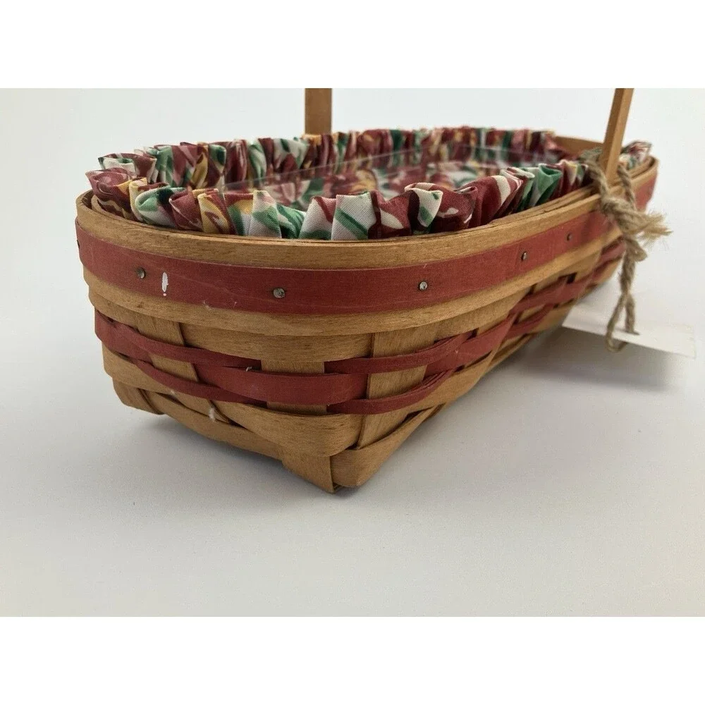 Longaberger May Series Tulip Basket | /w Liner & Protector 1992 Spring #14648